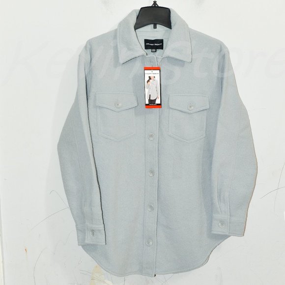 Hilary Radley Tops - Hilary Radley Ladies' Shirt Jacket Gray